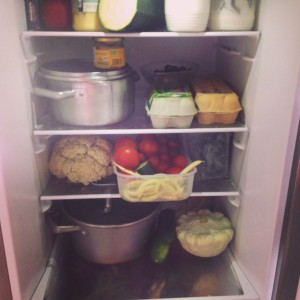 Uspořádání zeleniny v lednici, verze. 5.0. Přesto stále dochází ke ztrátám. Foto: SLáma v botách